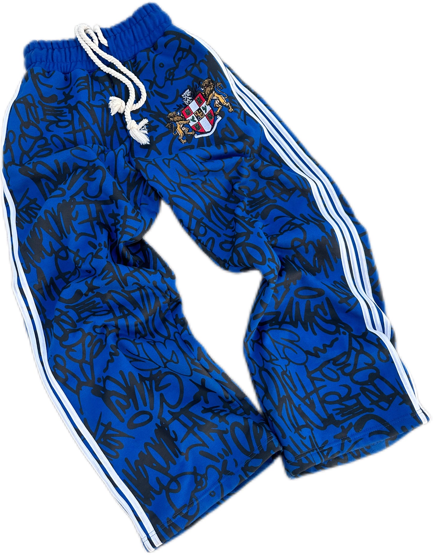 Blue Graffiti Sweats